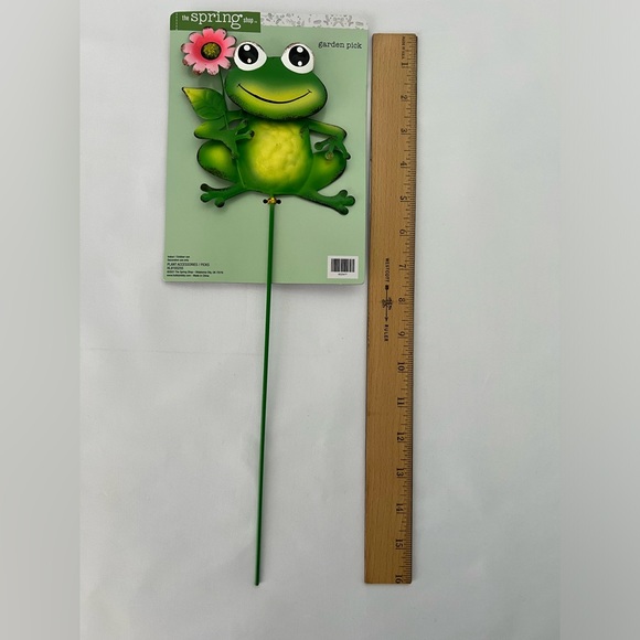NWT - The Spring Shop - Garden Pick - Smiley Frog with Flower - Picture 3 of 6